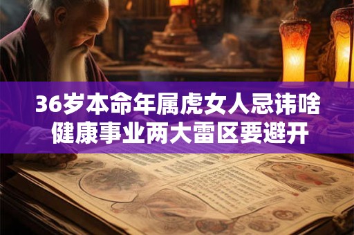 36岁本命年属虎女人忌讳啥 健康事业两大雷区要避开 36岁本命年属虎女人忌讳啥 健康事业两大雷区要避开