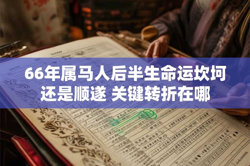 66年属马人后半生命运坎坷还是顺遂 关键转折在哪