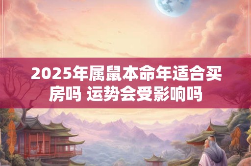 2025年属鼠本命年适合买房吗 运势会受影响吗
