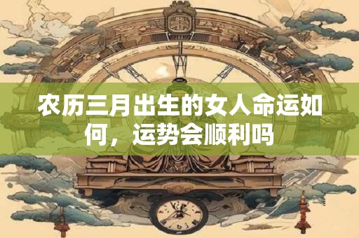农历三月出生的女人命运如何，运势会顺利吗