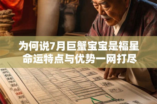 为何说7月巨蟹宝宝是福星 命运特点与优势一网打尽