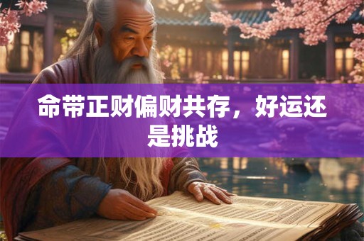 命带正财偏财共存，好运还是挑战