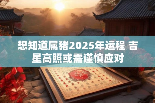 想知道属猪2025年运程 吉星高照或需谨慎应对 想知道属猪2025年运程 吉星高照或需谨慎应对