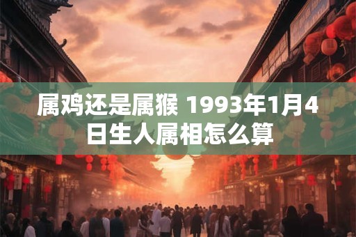 属鸡还是属猴 1993年1月4日生人属相怎么算