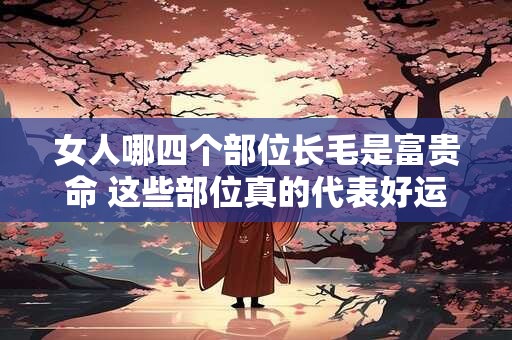 女人哪四个部位长毛是富贵命 这些部位真的代表好运吗