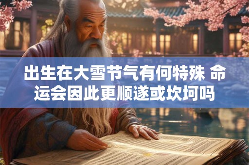 出生在大雪节气有何特殊 命运会因此更顺遂或坎坷吗