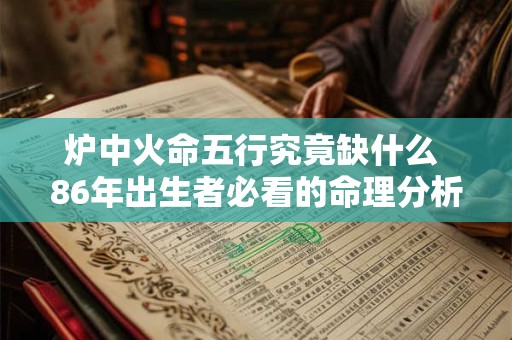 炉中火命五行究竟缺什么 86年出生者必看的命理分析
