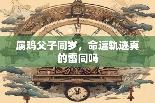 属鸡父子同岁，命运轨迹真的雷同吗