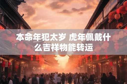 本命年犯太岁 虎年佩戴什么吉祥物能转运 本命年犯太岁 虎年佩戴什么吉祥物能转运