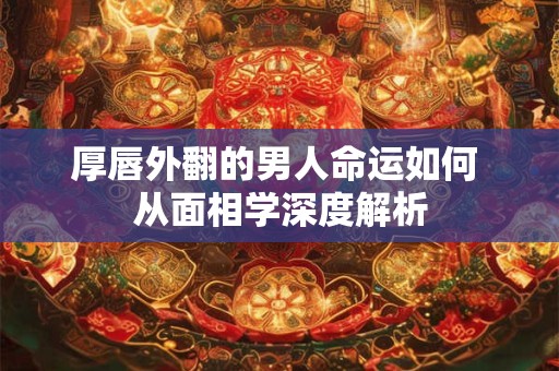 厚唇外翻的男人命运如何 从面相学深度解析