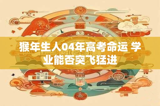 猴年生人04年高考命运 学业能否突飞猛进 猴年生人04年高考命运 学业能否突飞猛进