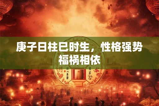庚子日柱巳时生，性格强势福祸相依