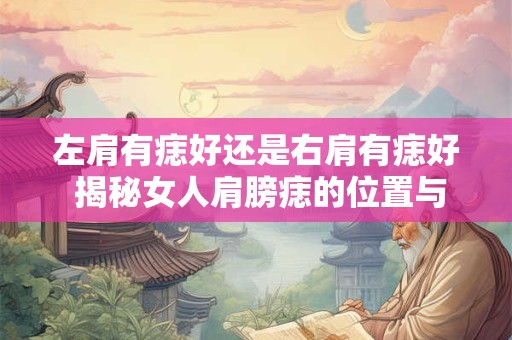 左肩有痣好还是右肩有痣好 揭秘女人肩膀痣的位置与命运关联