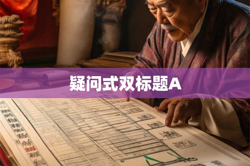 疑问式双标题A