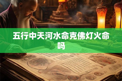 五行中天河水命克佛灯火命吗