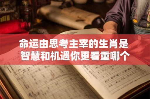 命运由思考主宰的生肖是 智慧和机遇你更看重哪个