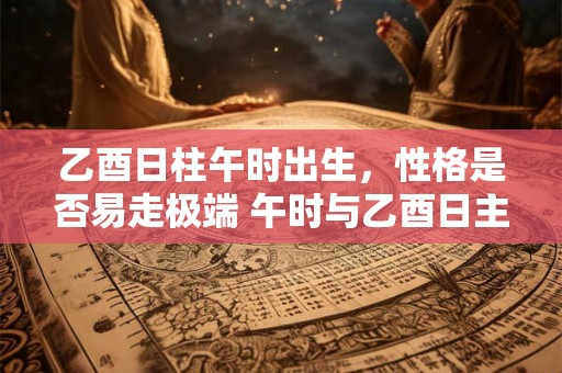 乙酉日柱午时出生，性格是否易走极端 午时与乙酉日主的性格关联