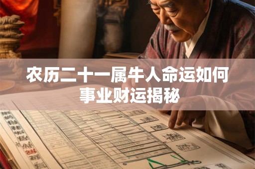 农历二十一属牛人命运如何 事业财运揭秘