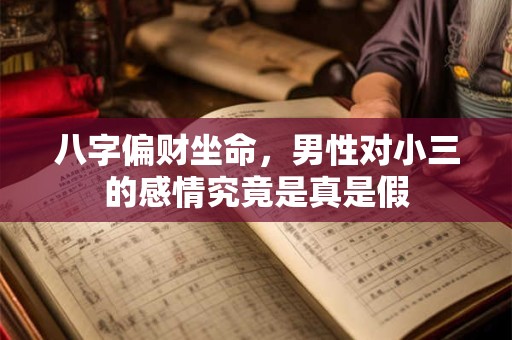 八字偏财坐命，男性对小三的感情究竟是真是假
