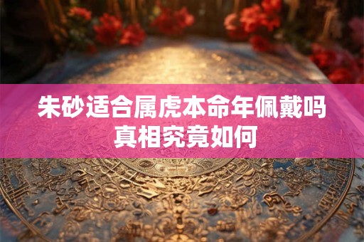 朱砂适合属虎本命年佩戴吗 真相究竟如何