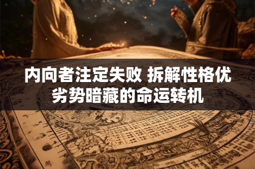 内向者注定失败 拆解性格优劣势暗藏的命运转机