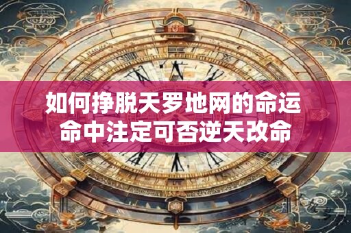 如何挣脱天罗地网的命运 命中注定可否逆天改命