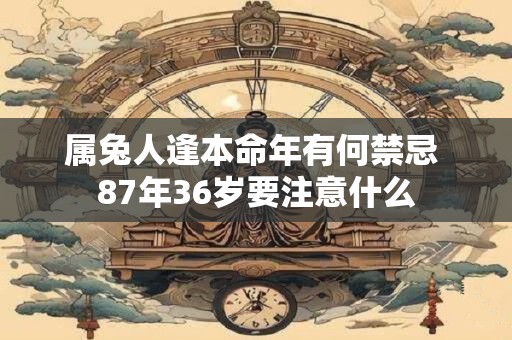 属兔人逢本命年有何禁忌 87年36岁要注意什么
