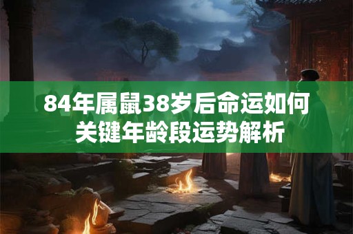 84年属鼠38岁后命运如何 关键年龄段运势解析 84年属鼠38岁后命运如何 关键年龄段运势解析