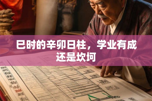 巳时的辛卯日柱，学业有成还是坎坷