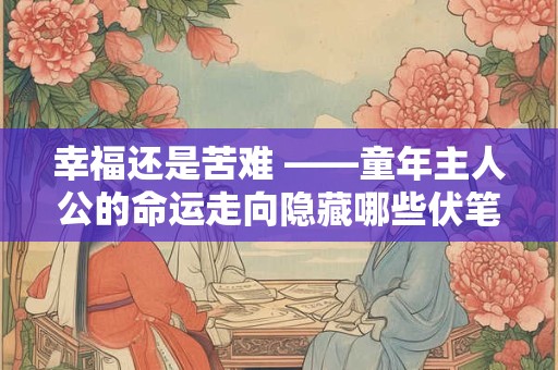 幸福还是苦难 ——童年主人公的命运走向隐藏哪些伏笔