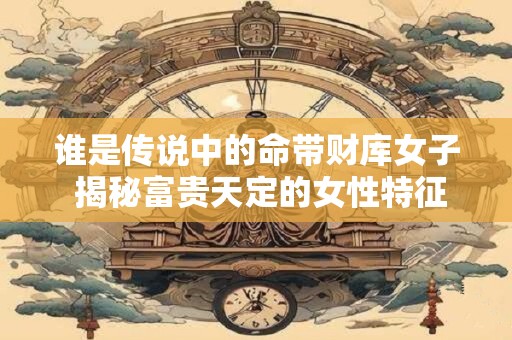 谁是传说中的命带财库女子 揭秘富贵天定的女性特征