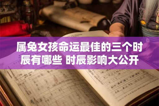 属兔女孩命运最佳的三个时辰有哪些 时辰影响大公开