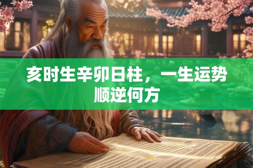 亥时生辛卯日柱，一生运势顺逆何方