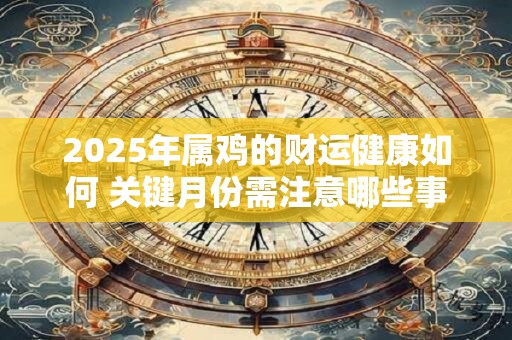 2025年属鸡的财运健康如何 关键月份需注意哪些事项