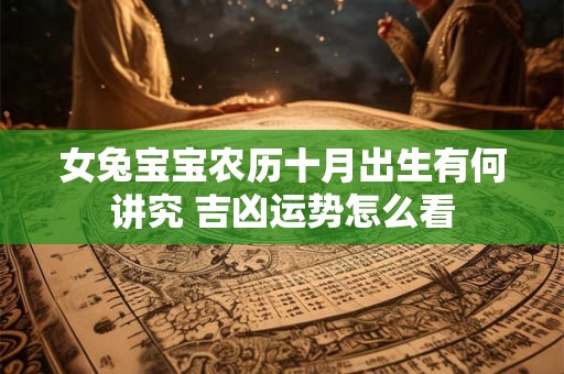 女兔宝宝农历十月出生有何讲究 吉凶运势怎么看