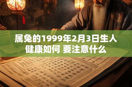 属兔的1999年2月3日生人健康如何 要注意什么 属兔的1999年2月3日生人健康如何 要注意什么