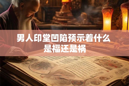 详细阅读:男人印堂凹陷预示着什么 是福还是祸 男人印堂凹陷预示着什么 是福还是祸