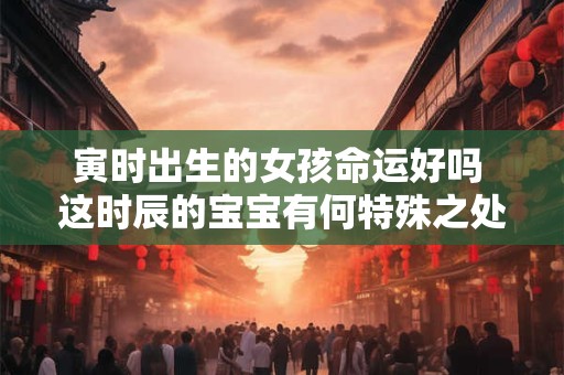 寅时出生的女孩命运好吗 这时辰的宝宝有何特殊之处