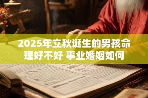 2025年立秋诞生的男孩命理好不好 事业婚姻如何 2025年立秋诞生的男孩命理好不好 事业婚姻如何