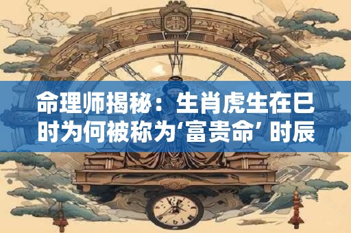 命理师揭秘：生肖虎生在巳时为何被称为‘富贵命’ 时辰有多重要