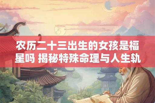 农历二十三出生的女孩是福星吗 揭秘特殊命理与人生轨迹