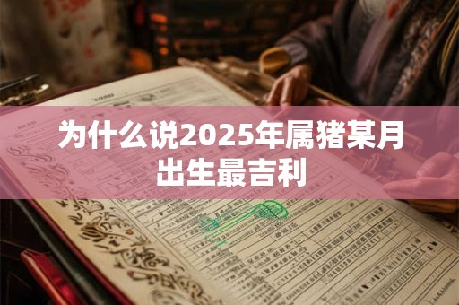 为什么说2025年属猪某月出生最吉利
