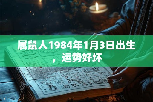 属鼠人1984年1月3日出生，运势好坏