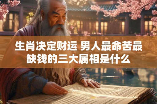 生肖决定财运 男人最命苦最缺钱的三大属相是什么