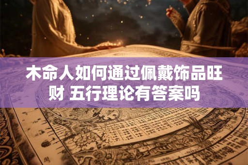 木命人如何通过佩戴饰品旺财 五行理论有答案吗