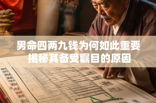 男命四两九钱为何如此重要 揭秘其备受瞩目的原因