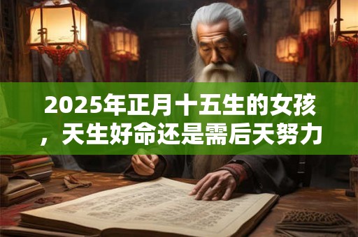 2025年正月十五生的女孩，天生好命还是需后天努力