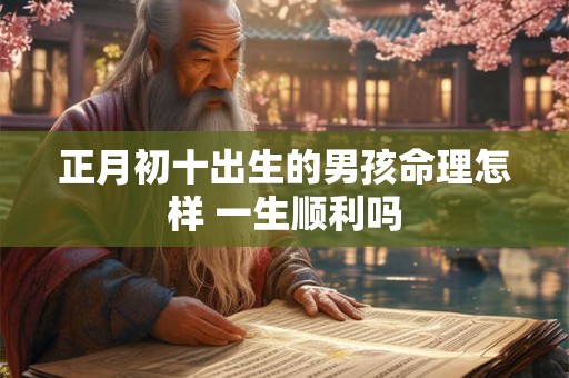 正月初十出生的男孩命理怎样 一生顺利吗