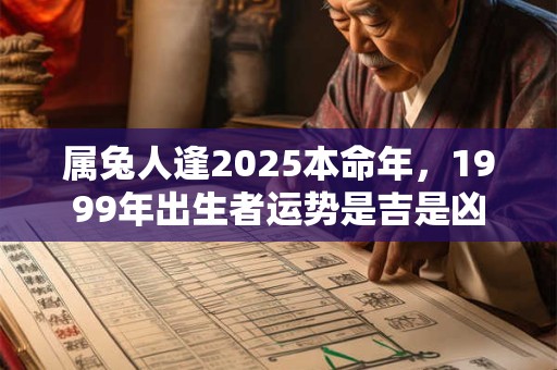 属兔人逢2025本命年，1999年出生者运势是吉是凶