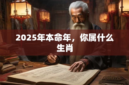 2025年本命年，你属什么生肖
